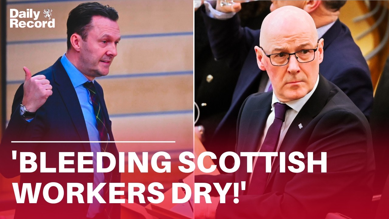 John Swinney accused of ‘BLEEDING SCOTTISH WORKERS DRY’