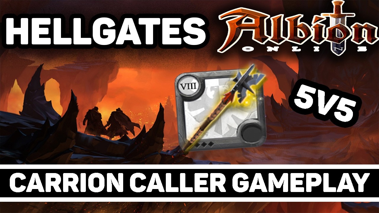 Carrion Caller Axe Damage Gameplay - Hellgates 5v5 - Albion Online