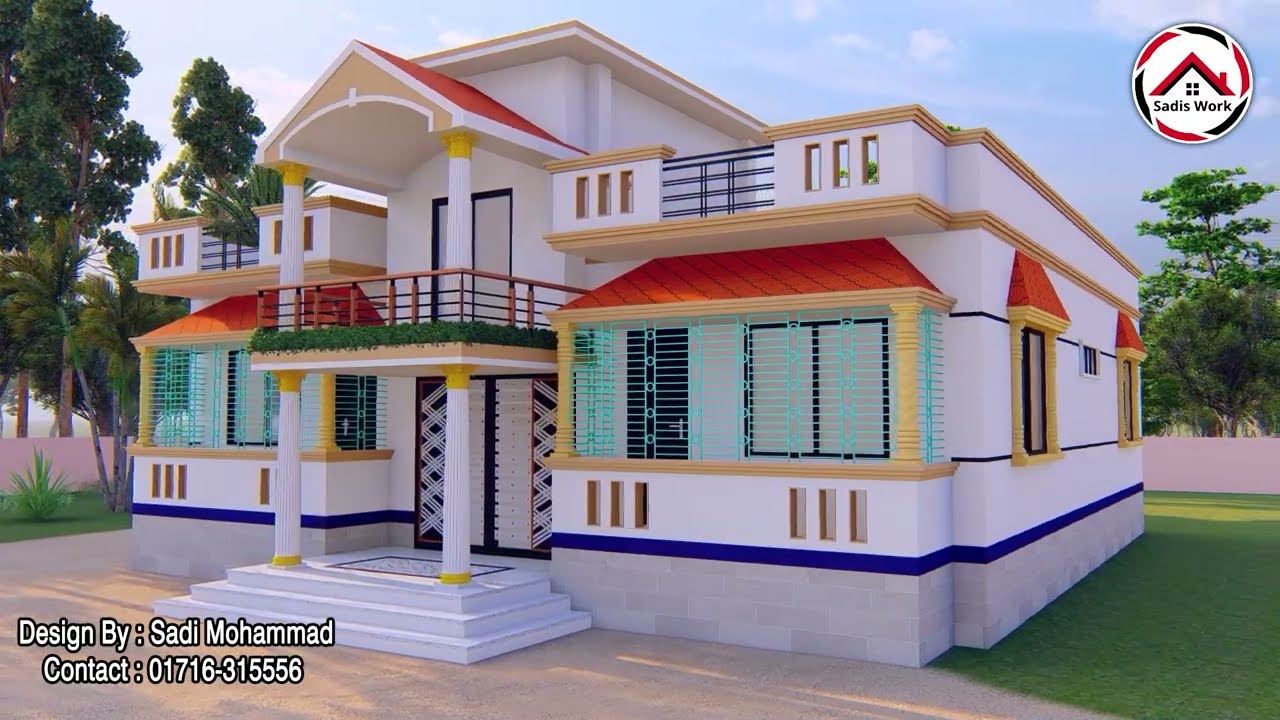 অনেক সুন্দর ৬ রুমের বাড়ির ডিজাইন । 6 Room | Very Beautiful 5 Bed House design 2023