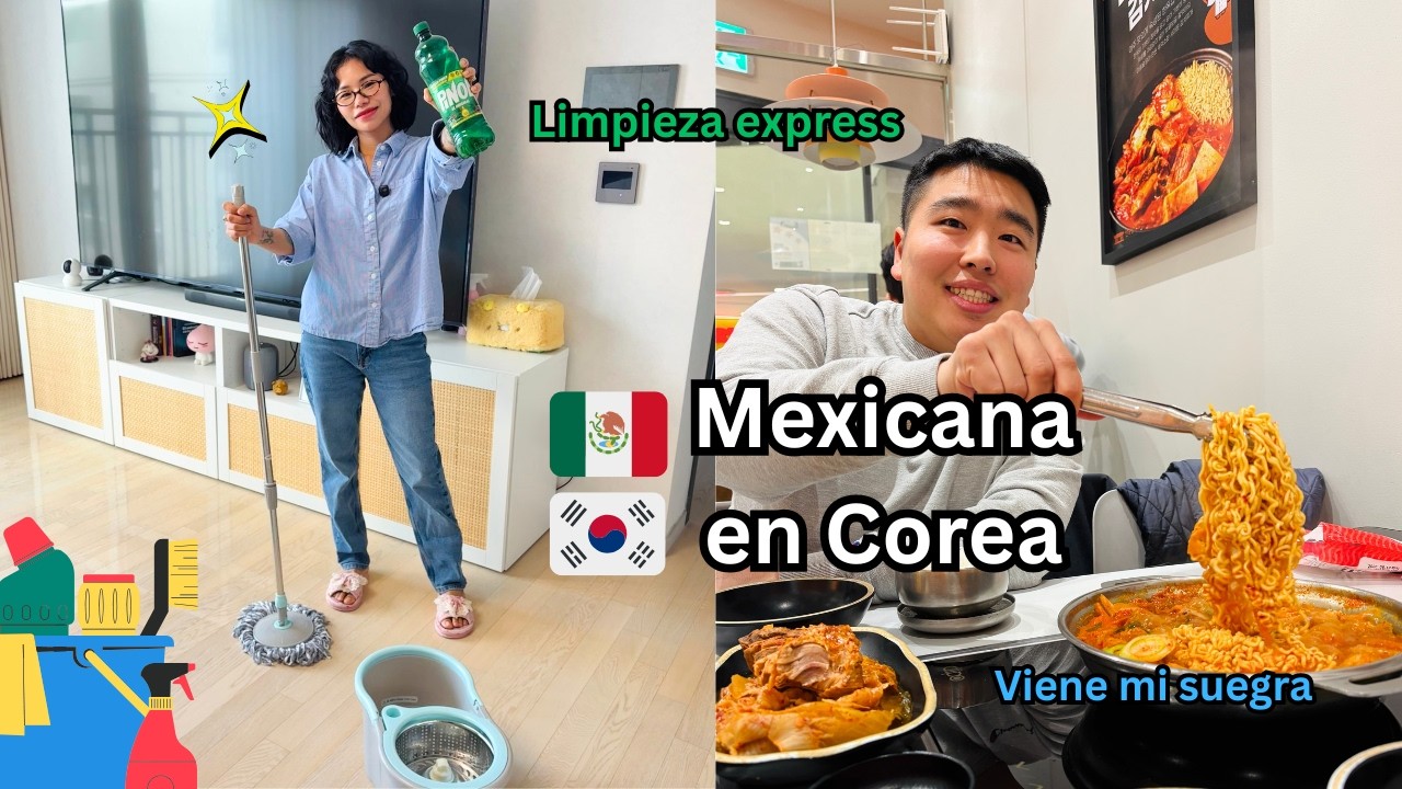 LIMPIEZA EXPRESS PORQUE VIENE MI SUEGRA Y SALIMOS A COMER | Mariel en Corea VLOG #227