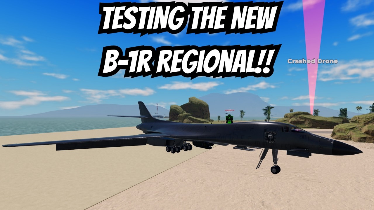 Испытания нового самолета B-1R REGIONAL в игре War Tycoon.