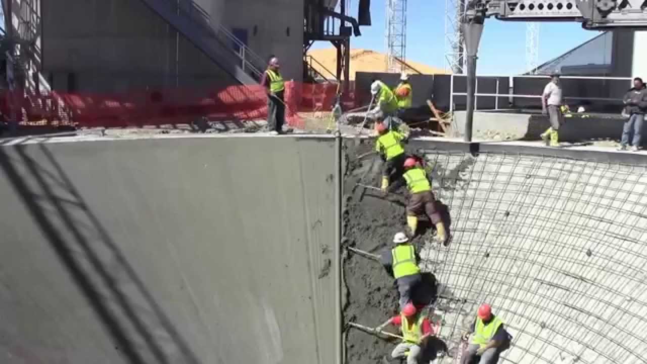 Wow! Conical Concrete Pour of Grain Silo!