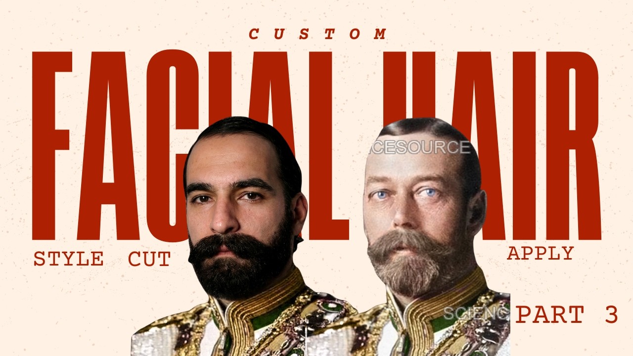 Making Custom Facial Hair | Perm, Cut, Style, Apply