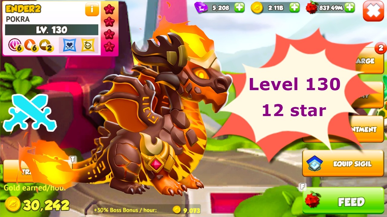Level up to 130 Ancient Pokra dragon | Enchant 12 star pokra | Create Epic Witchcraft sigil | DML