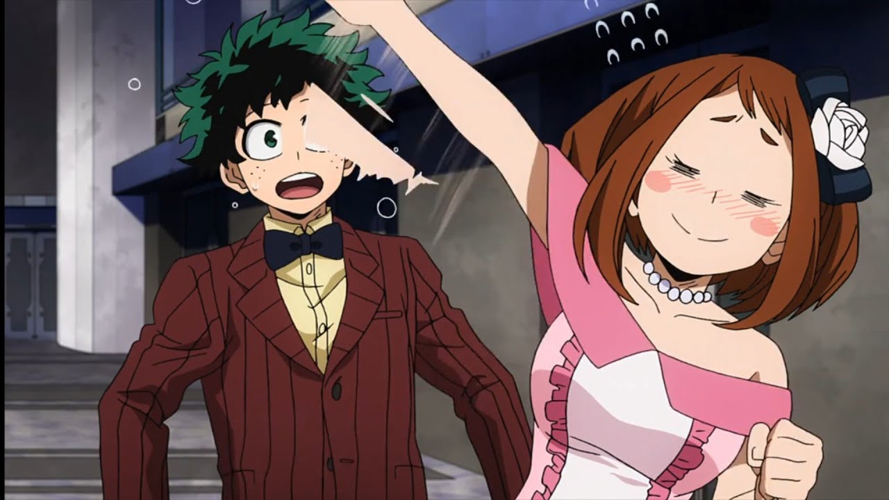 uraraka blushing moment ❤️ || party outfits 🥰 || my hero academia