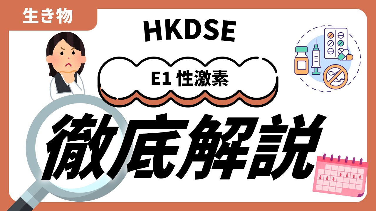 [DSE BIO 生物科] E1性激素全攻略（繁中字幕）