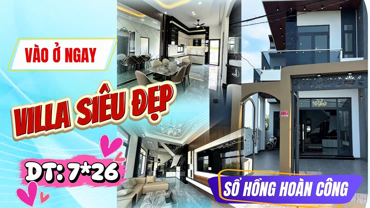 CẦN GIUỘC | VILLA MẶT TIỀN ĐƯỜNG THÔNG GIÁ ĐẸP ĐÓN NĂM MỚI SỔ HỒNG HOÀN CÔNG