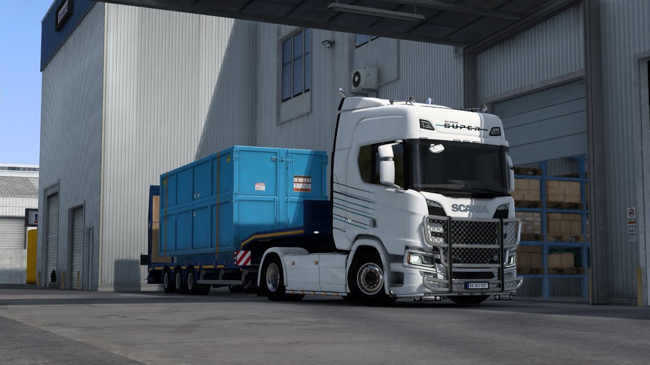 Strasbourg to Mannheim with Scania V8.