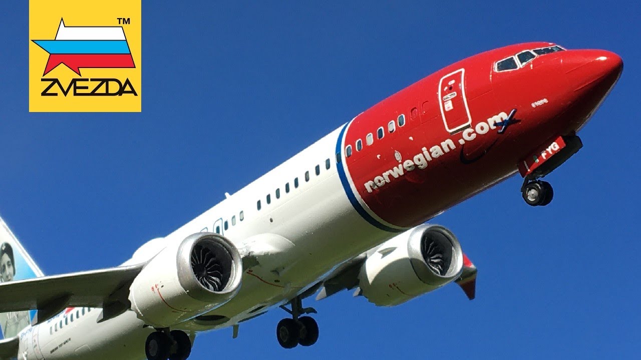 Zvezda 737-8 MAX Norwegian | Assembly | 1/144 scale