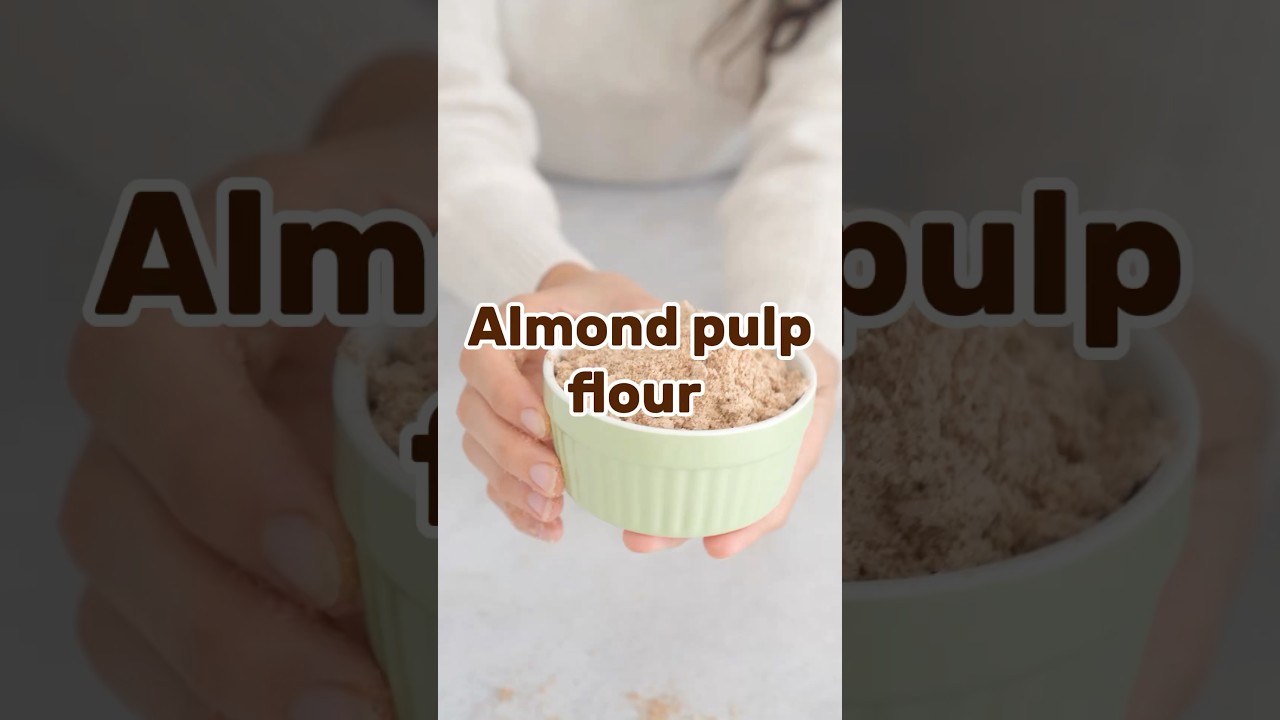 Almond pulp flour | Mylky #almondflour #mylky #zerowaste