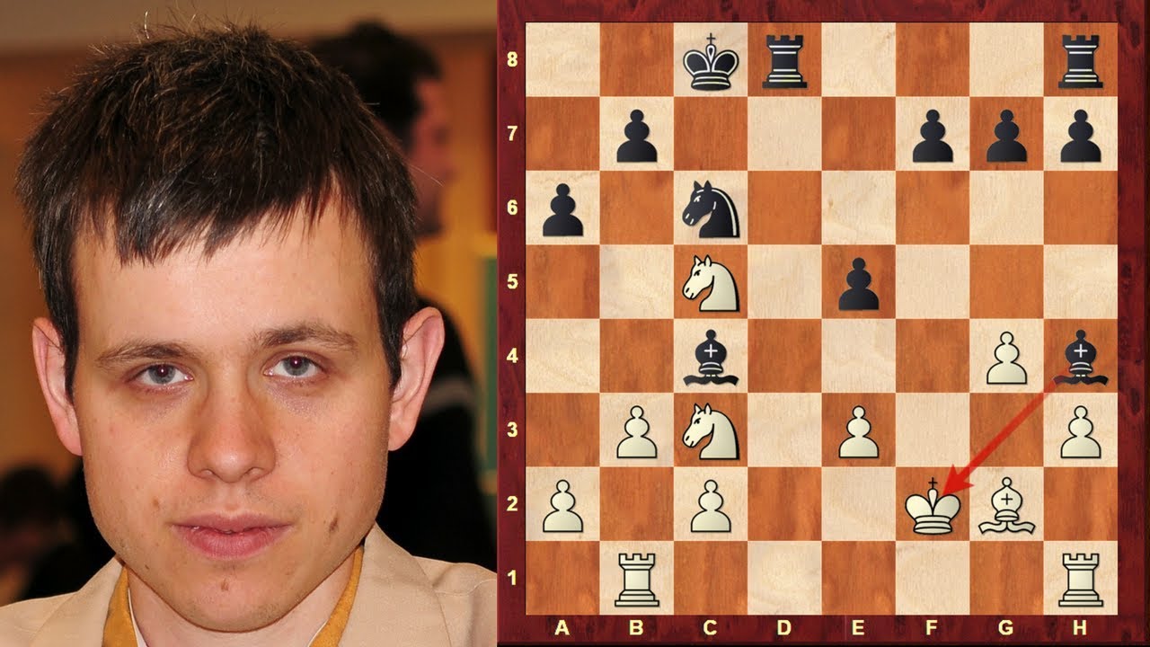 Amazing Chess Game: Super Grandmaster Navara's unbelievable King Walk Game! like Neo in Matrix!
