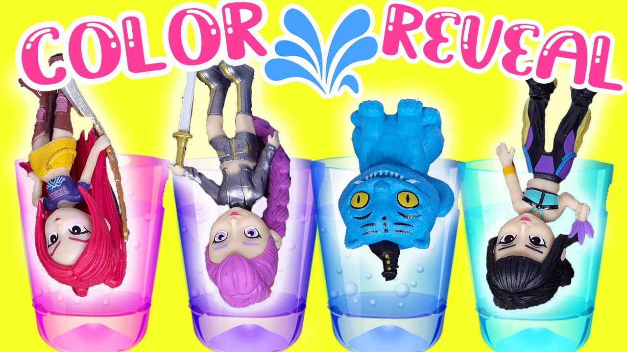 KPOP Hunters Color Change Transform Nail Polish Rumi, Zoey, Mira Dolls! DIY Crafts for Kids