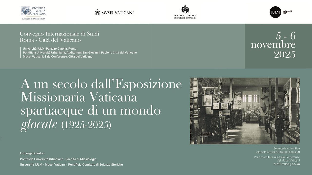 A un secolo dall'Esposizione Missionaria Vaticana spartiacque di un mondo glocale (1925-2025)