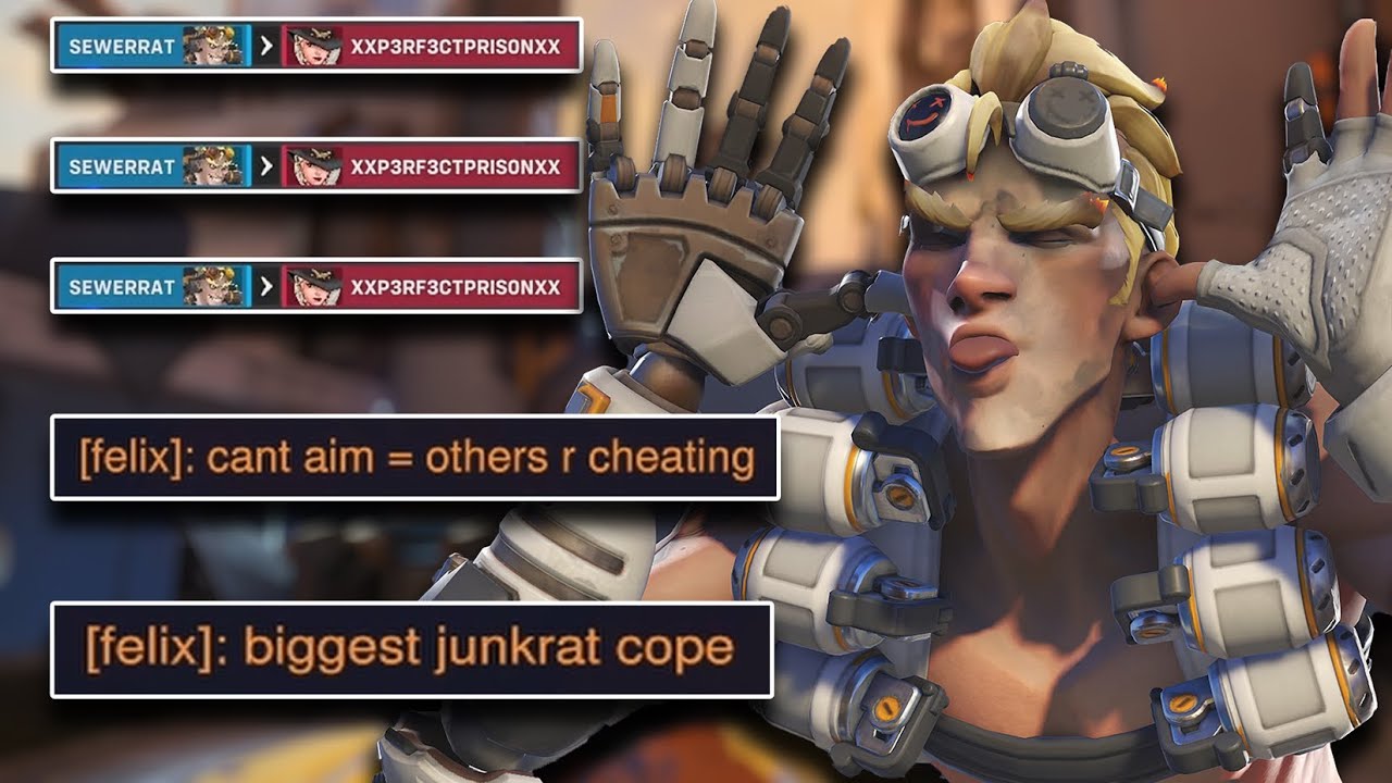 winning against a cheater with my junkrat...