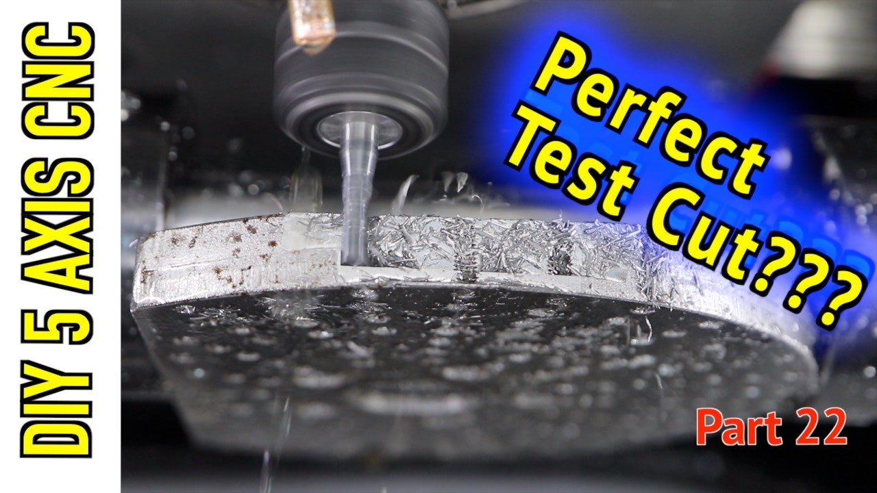 Test Cutting with DIY 5-Axis CNC Machine (3-Axis Only for Now) Part22