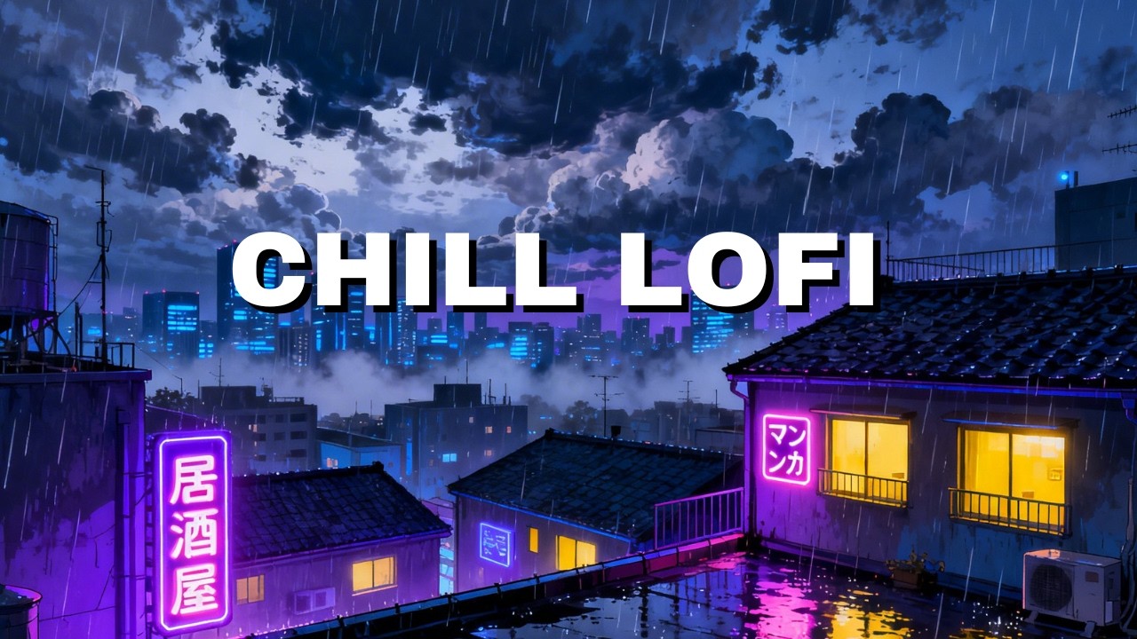 Tokyo Rain Outside Your Window 🌧️ Cozy Lofi | 雨の東京