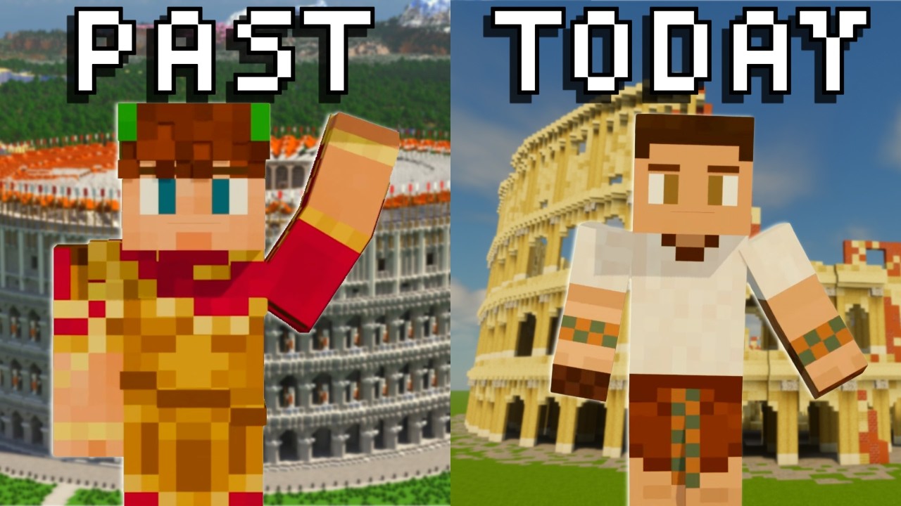 The History of The Colosseum  - Portrayed by Minecraft