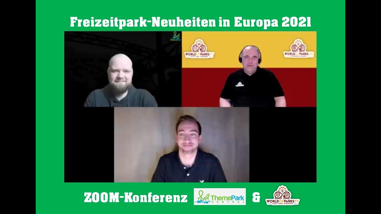 Freizeitpark-Neuheiten in Europa 2021 - ALLE Freizeitpark & Achterbahn Neuheiten -  ZOOM Konferenz