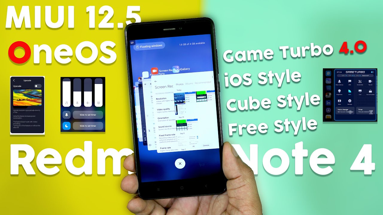 New OneOS for Redmi Note 4, Game Turbo 4.0, iOS Launcher, New Volume Bar, Smooth Ui