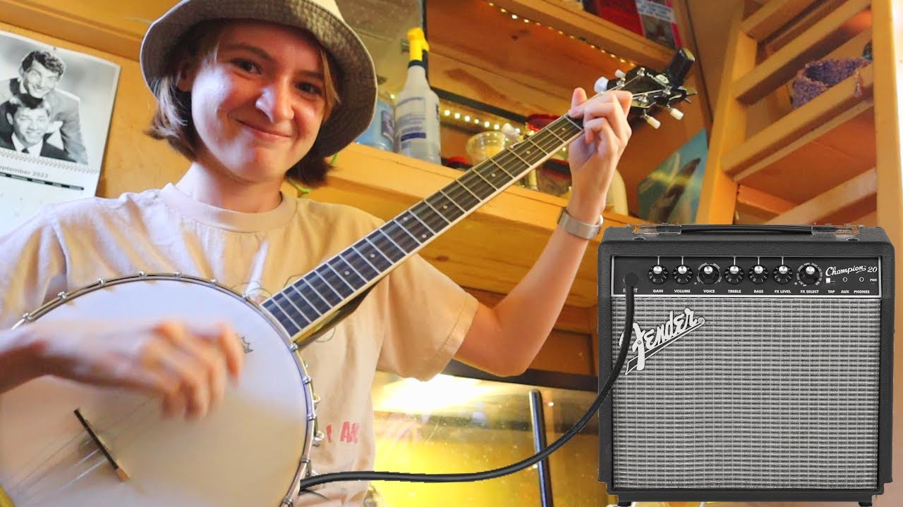 MY FIRST TIME MAKING A HOMEMADE ELECTRIC BANJO!!