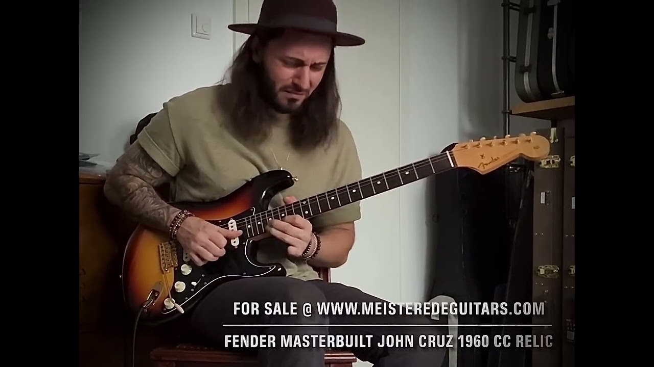 For sale @ www.MEISTEREDEGUITARS.com - Fender John Cruz Masterbuilt 1960 CC Light Relic Stratocaster