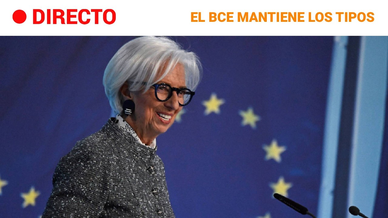 DIRECTO | El Banco CENTRAL EUROPEO mantiene los TIPOS de INTERÉS | RTVE Noticias