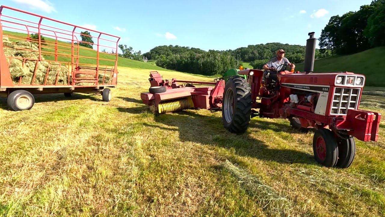 Baling Hay Bales Till The Wheels Fall Off! BALER DOWN! Hay Season 2025! Ep.8