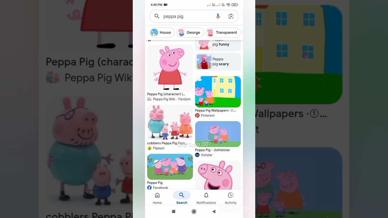 Peppa pig's wallpaper is not normal 😨