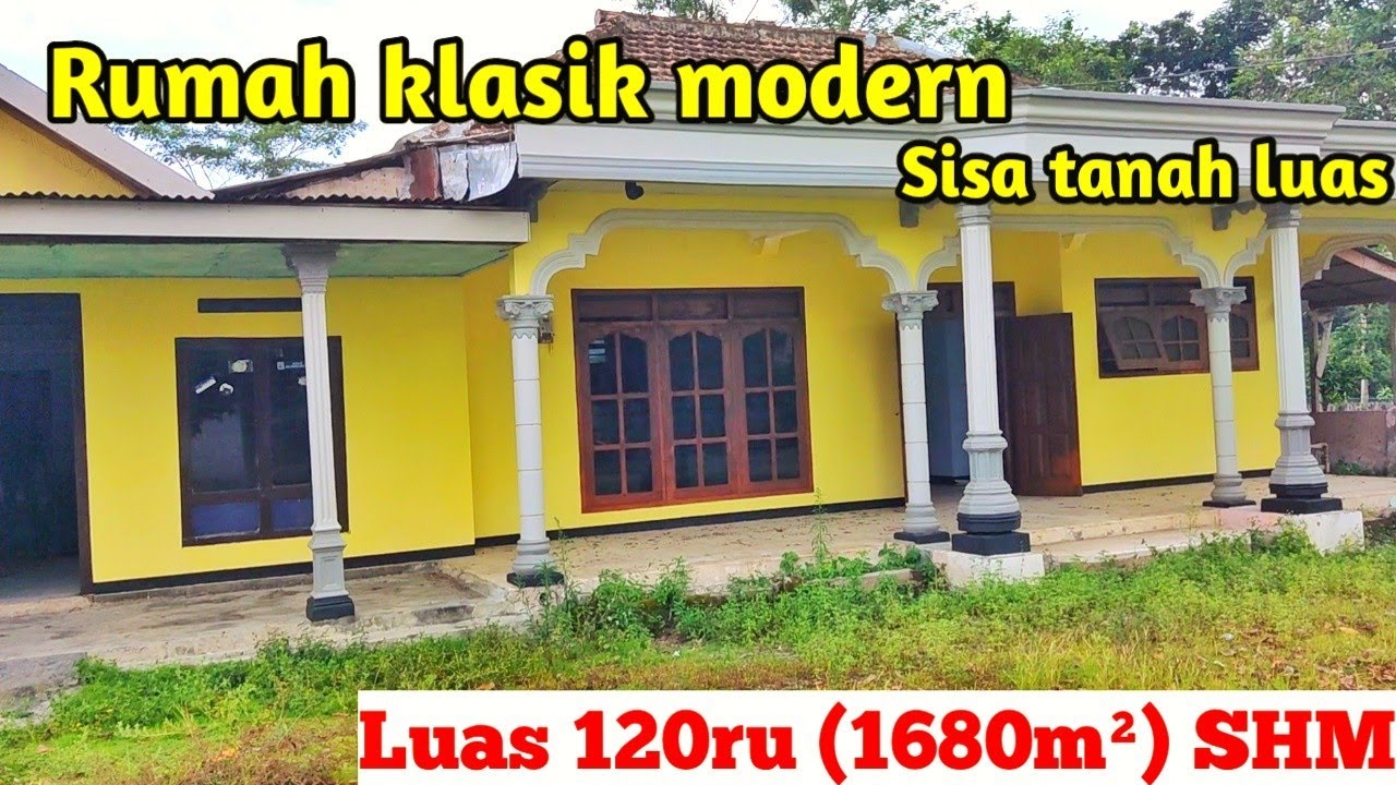 Rumah klasik modern tanah luas asri bisa untuk hunian dan berkebun cocok untuk menikmati masa tua