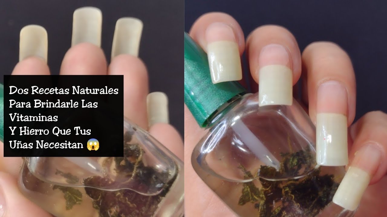 DOS RECETAS NATURALES PARA BRINDARLE LAS VITAMINAS Y HIERRO QUE TUS UÑAS NECESITAN😱
