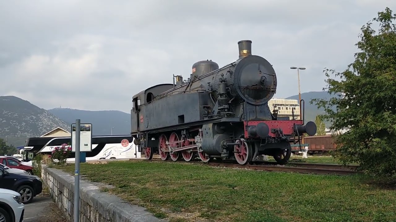 Nova Gorica Transalpina station ex Italian FS Gr 940 tank locomotive 12/10/2023