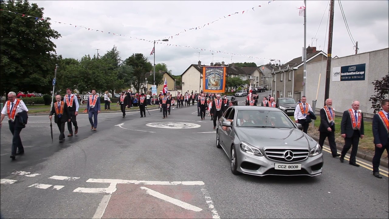 12th July 2021. Tandragee District Orange Parade on the 100th. Centenary of Northern Ireland.