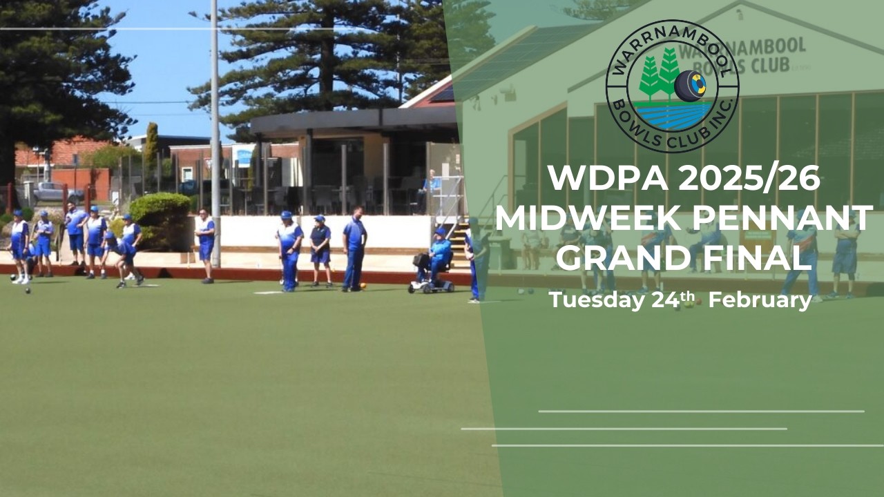 WDPA  2025/26 Midweek Pennant Grand Final