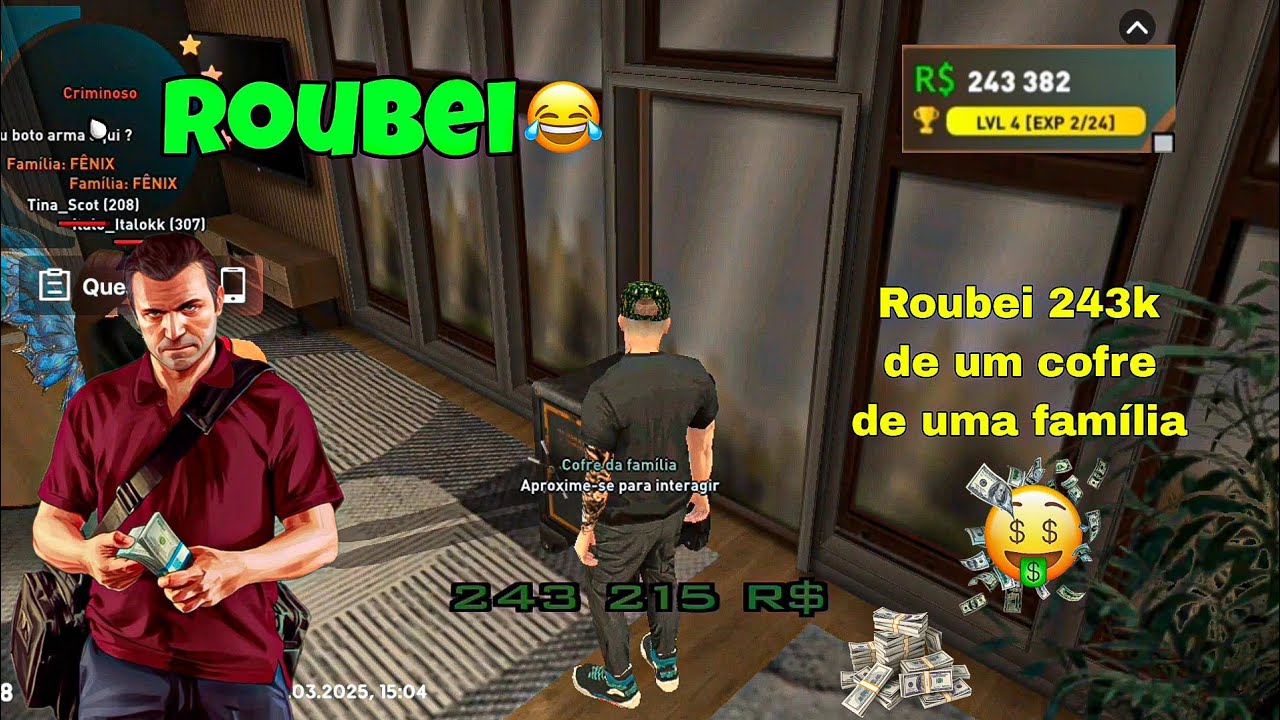 Roubei 243K do cofre de uma família no Rio Rise🤑🔥 (Como ficar rico em menos de 5 dias)