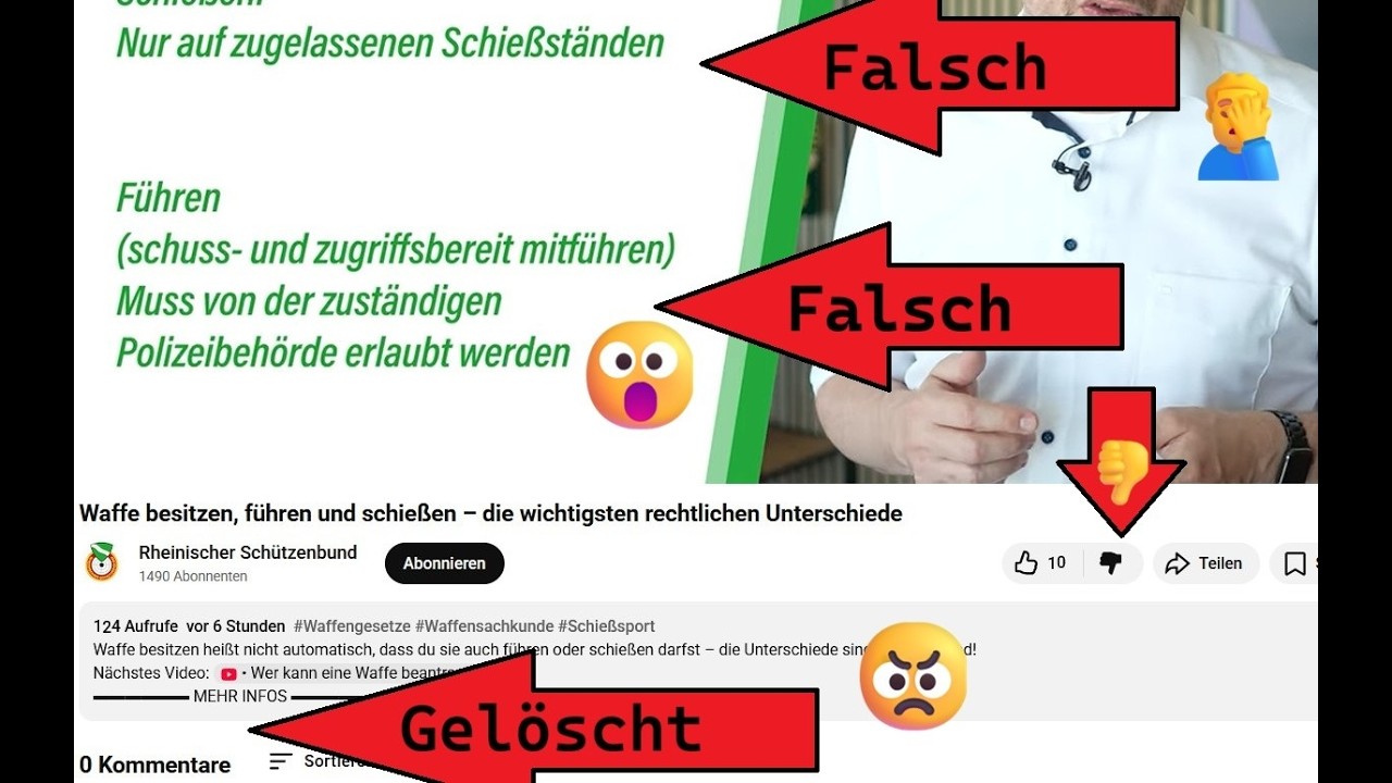 😮Der Rheinischer Sch&uuml;tzenbund versucht schon wieder das Waffengesetz zu erkl&auml;ren 🤦&zwj;♂️🤦