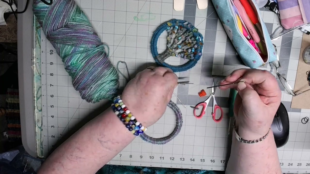 I Try to show how I make my Textile Art Tree of Life