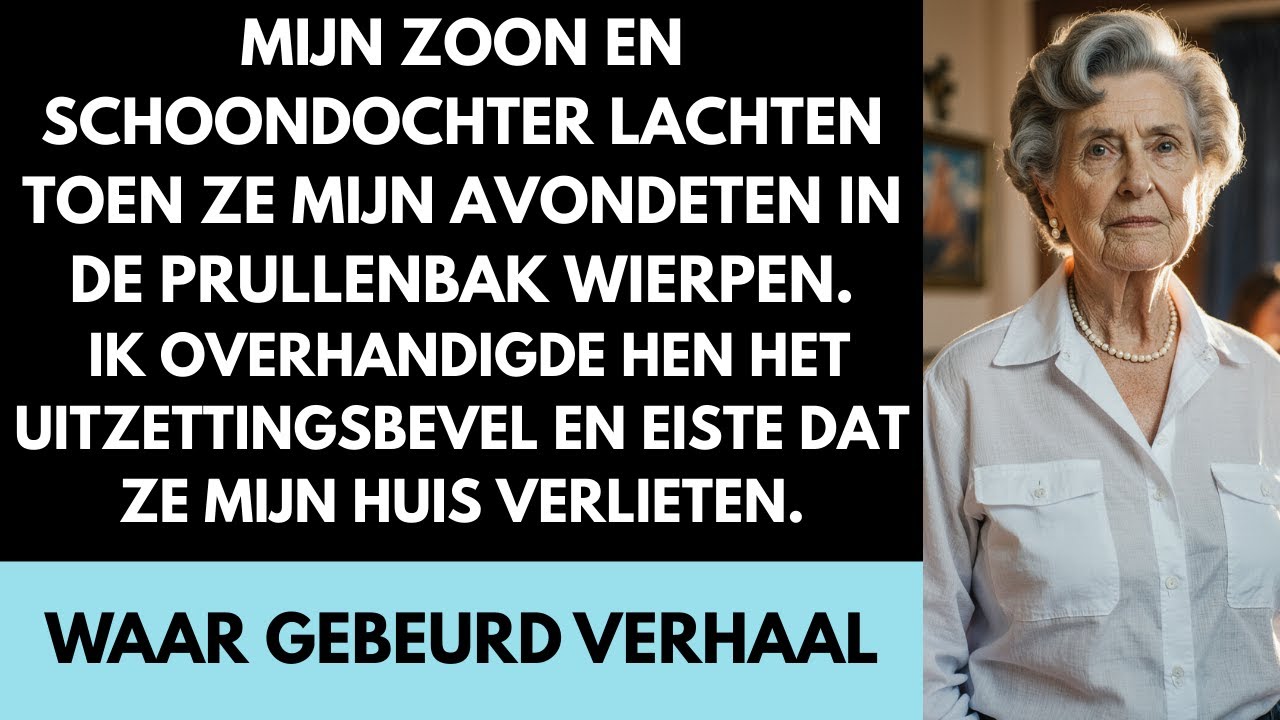 Ze gooiden mijn avondeten weg en lachten. Ik gaf ze het uitzettingsbevel.