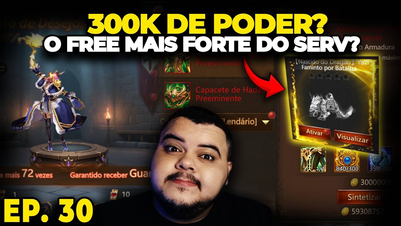 Rumo a 300k de Poder o FREE Mais Forte do Servidor - EP. 30