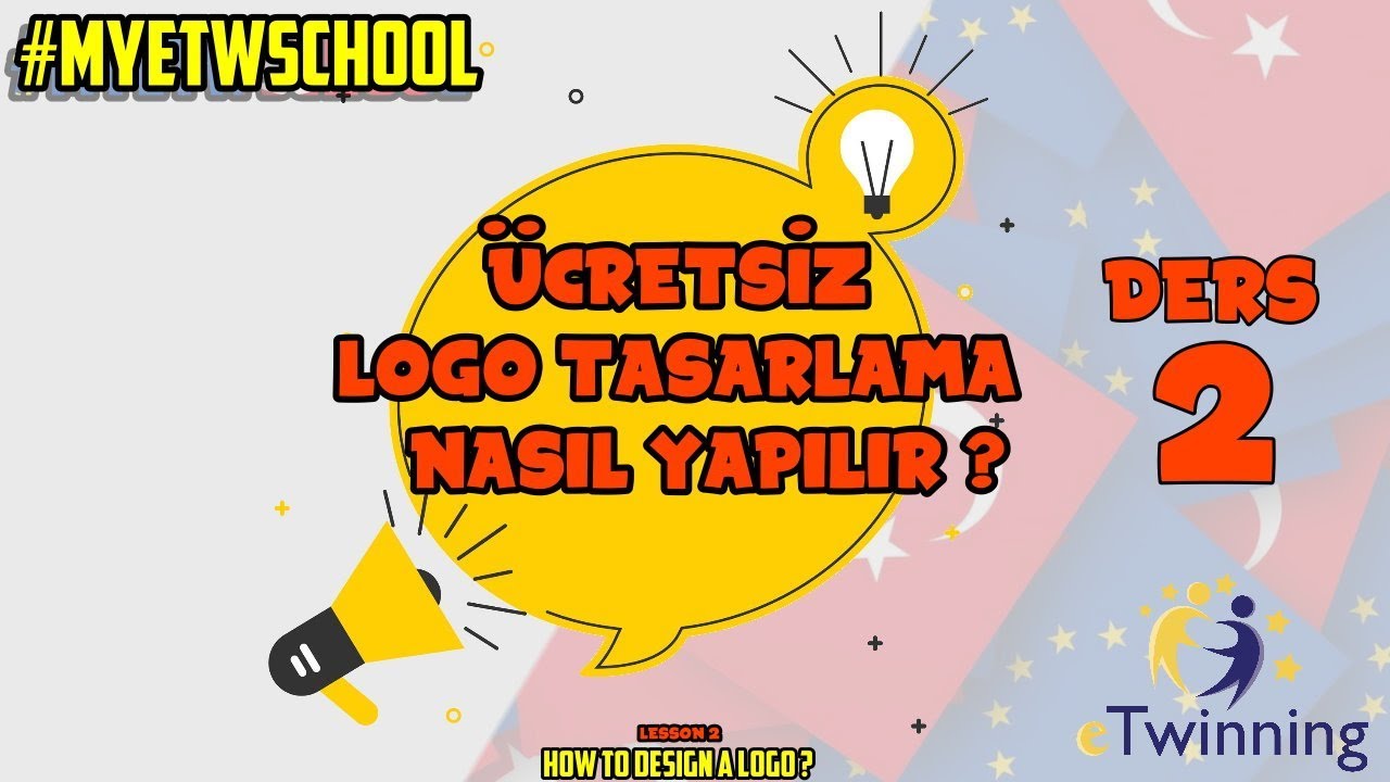 eTwinning &Uuml;cretsiz Logo Tasarımı 2 AAA logo - free logo design #myetwschool