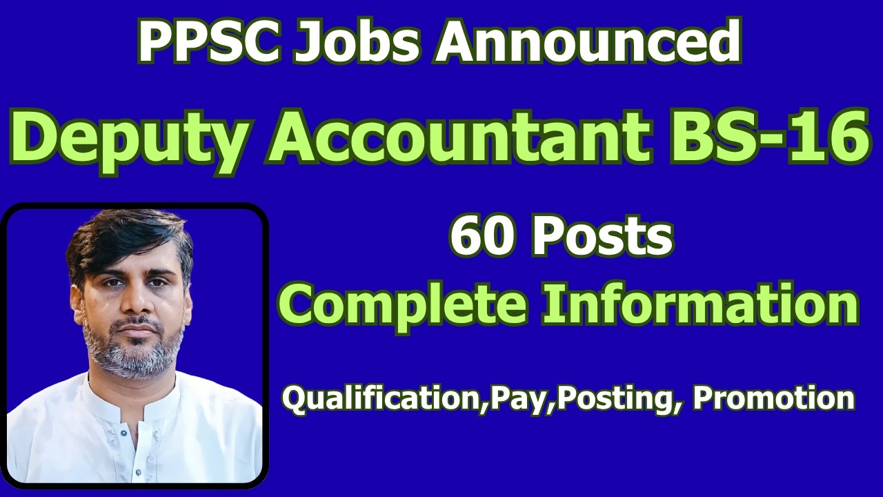 PPSC Deputy Accountant 60 Jobs | Syllabus, Eligibility, Salary, Paper Pattern & Preparation Strategy