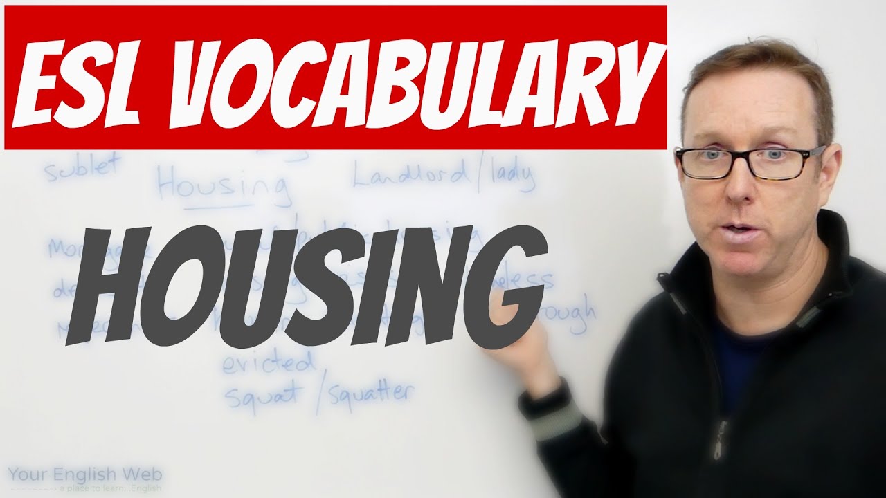 English lesson - Vocabulary related to HOUSING - palabras en inglés