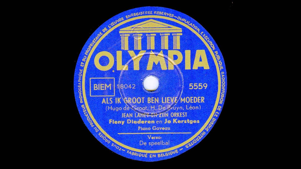 De Olympia Zusjes  - De speelbal  - Fieny Diederen en Jo Kerstges   Als ik groot ben lieve moeder