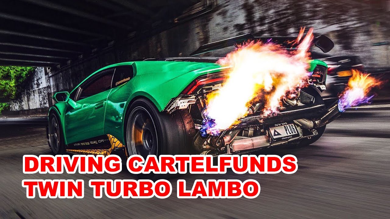 DRIVING CARTELFUNDS TWIN TURBO LAMBORGHINI *HURACAN ON CRACK!?!?!*