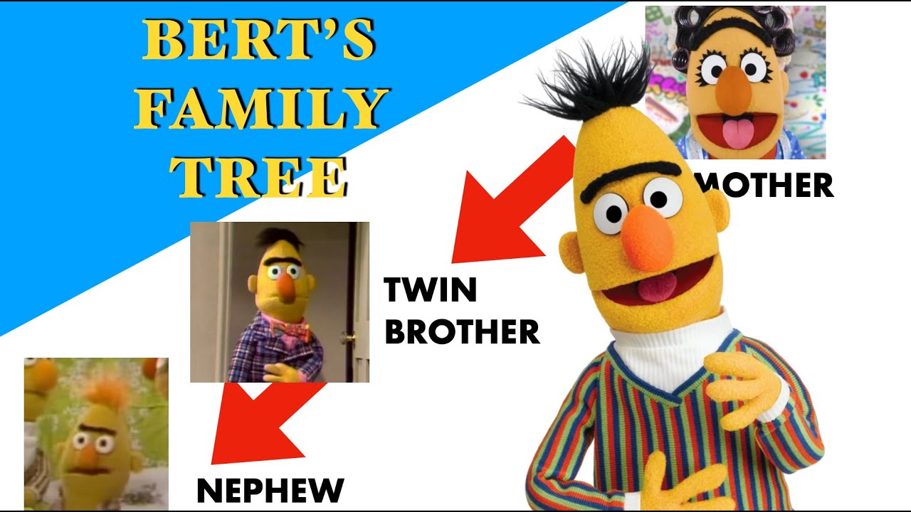 The Entire Family Tree of Bert From Sesame Street | Muppet Family Tree Episode One