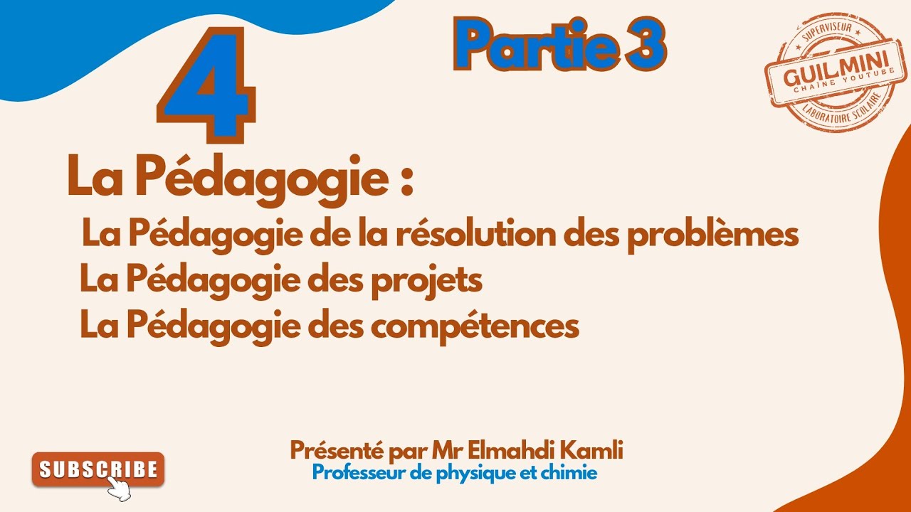 Séance 4 : La Pédagogie de Résolution des problèmes et des projets | GuilMini 