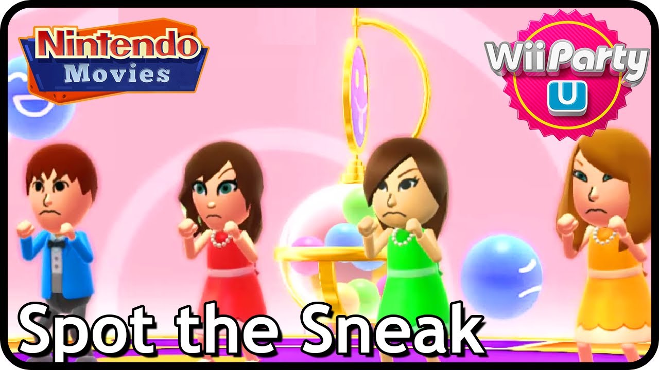 Wii Party U - Spot the Sneak (4 Players, Maurits vs Danique vs Thessy vs Anja)