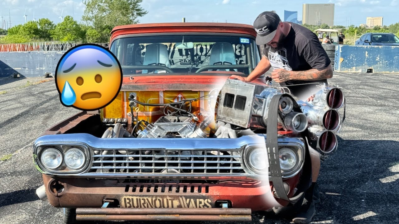 Zach’s Blower Exploded At Atlantic City Truck Meet - Burnout Wars