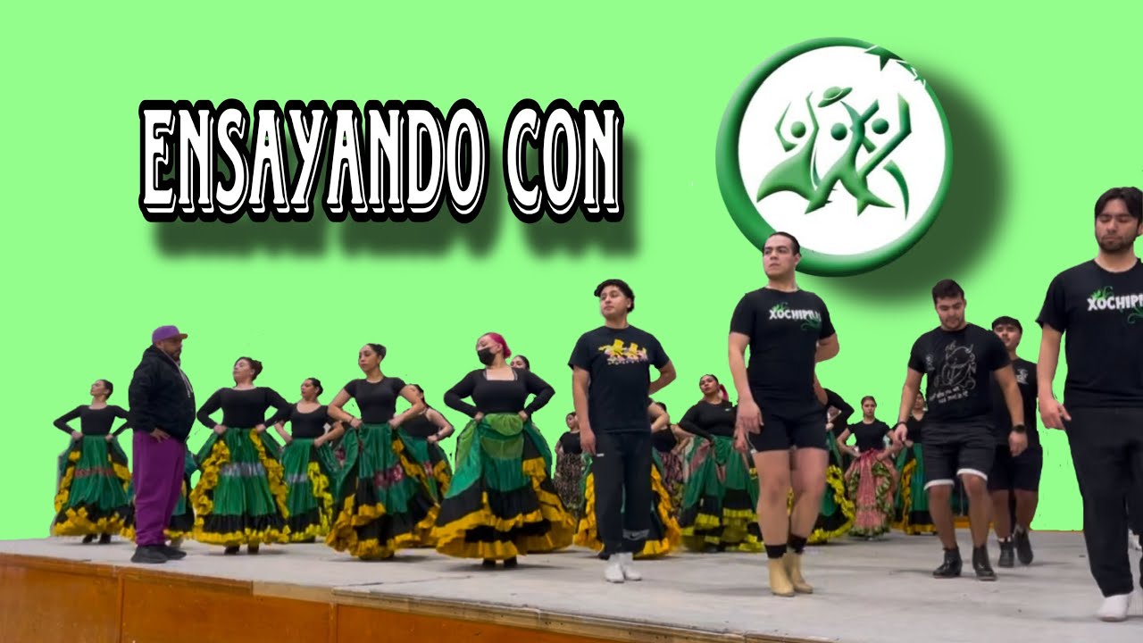 Ensayando con Ballet Folklorico Xochipilli (BFX) - La Voz Folklorica