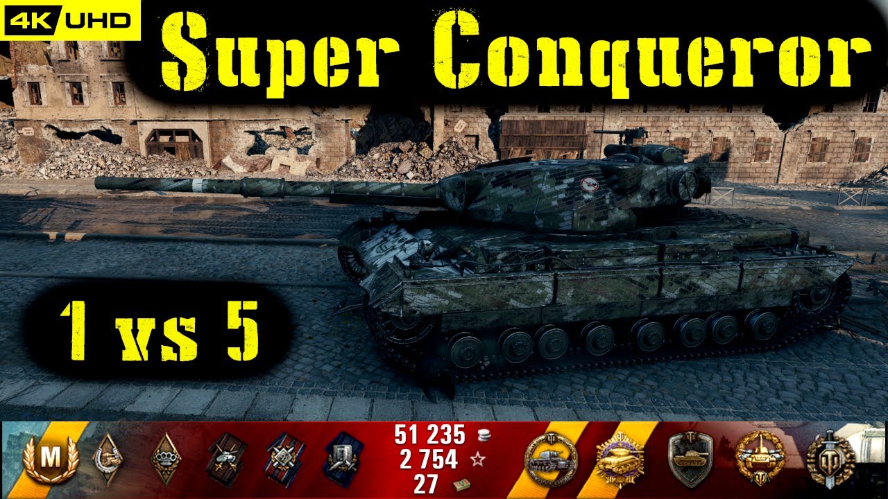 World of Tanks Super Conqueror Replay - 10 Kills 5.5K DMG(Patch 1.6.1)