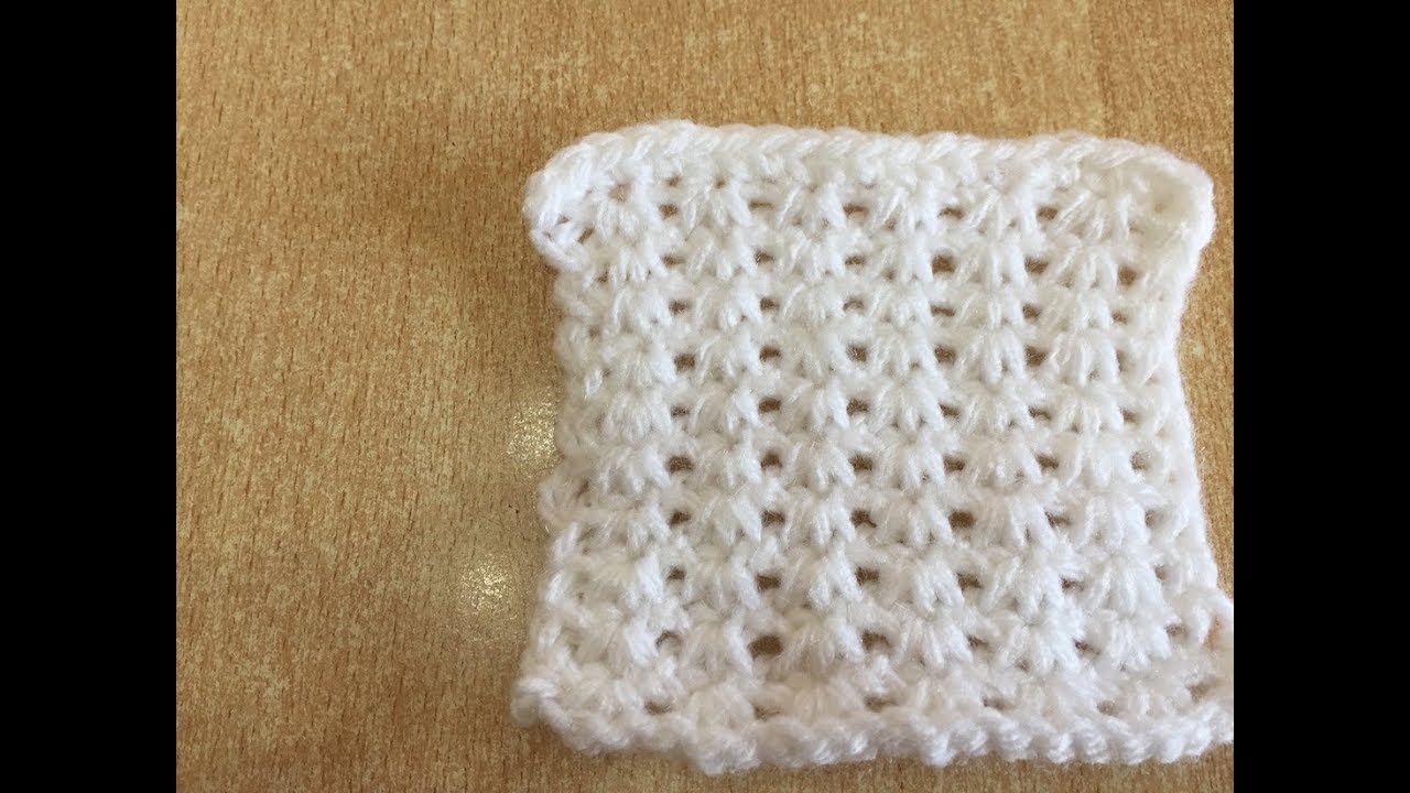 Tuto point fantaisie au crochet tunisien